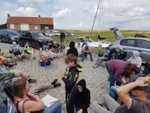 Pauze tussen de duiken...