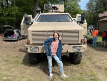 stoer, zo'n militair voertuig